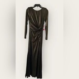 Vince Camuto Metallic Long Sleeve Dress